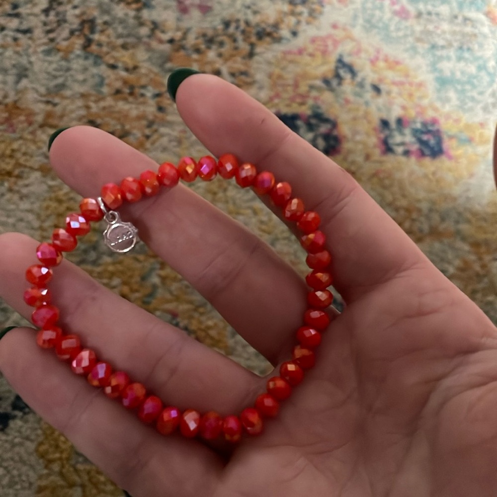 Red bead bracelet